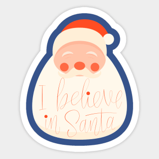 I Believe In Santa Sticker